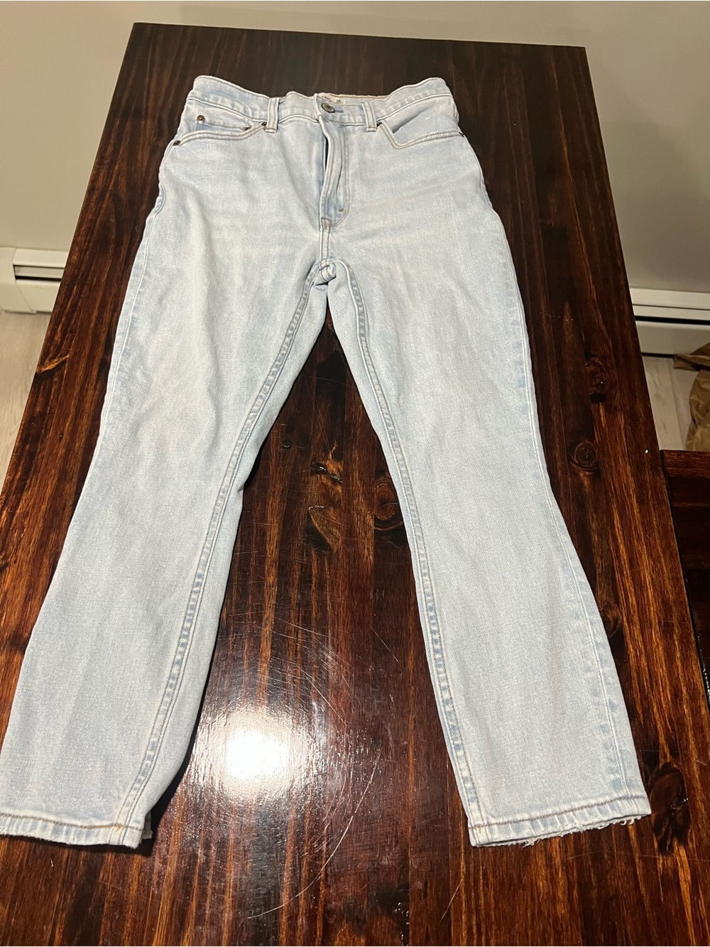 Light Wash High-Rise Skinny Jeans